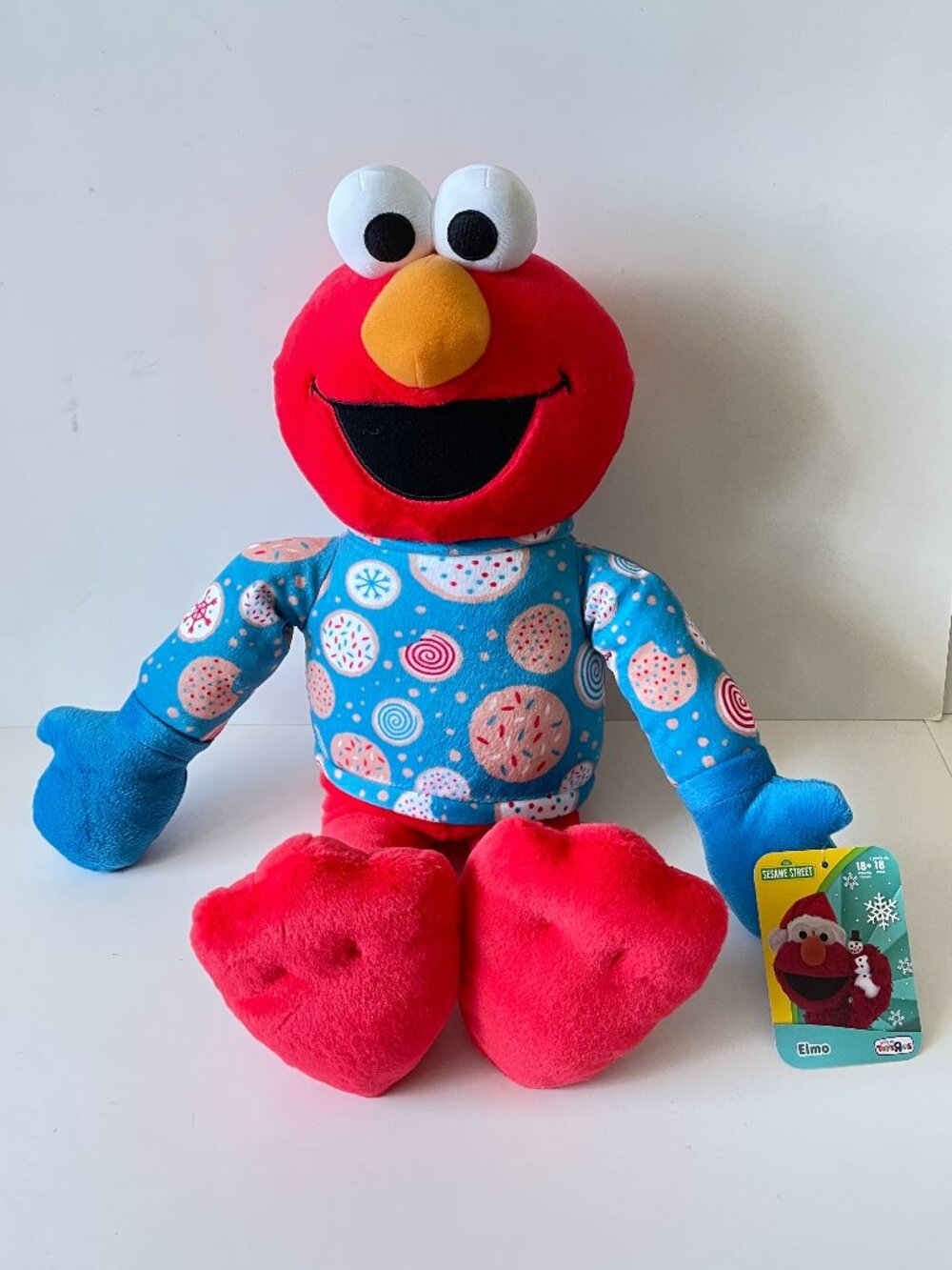 Elmo 19” Plush Holiday Cookie Sweater Toys R Us Exclusive Sesame Street